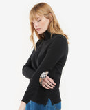 Barbour Pendle Roll Collar Sweater - Black/Rosewood