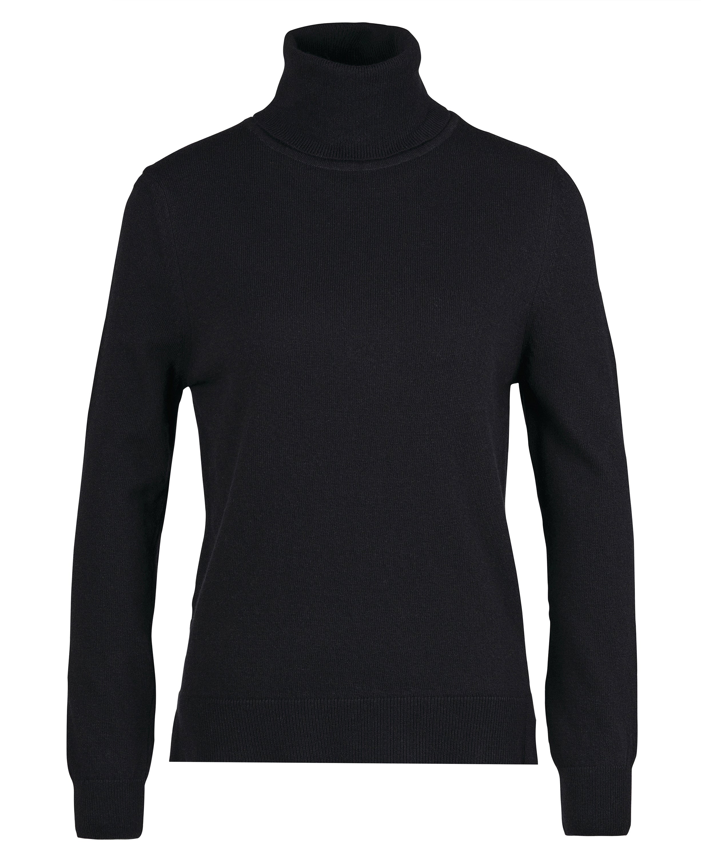 Barbour Pendle Roll Collar Sweater - Black/Rosewood