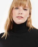 Barbour Pendle Roll Collar Sweater - Black/Rosewood
