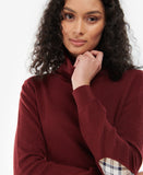 Barbour Pendle Roll Collar Sweater - Burgundy