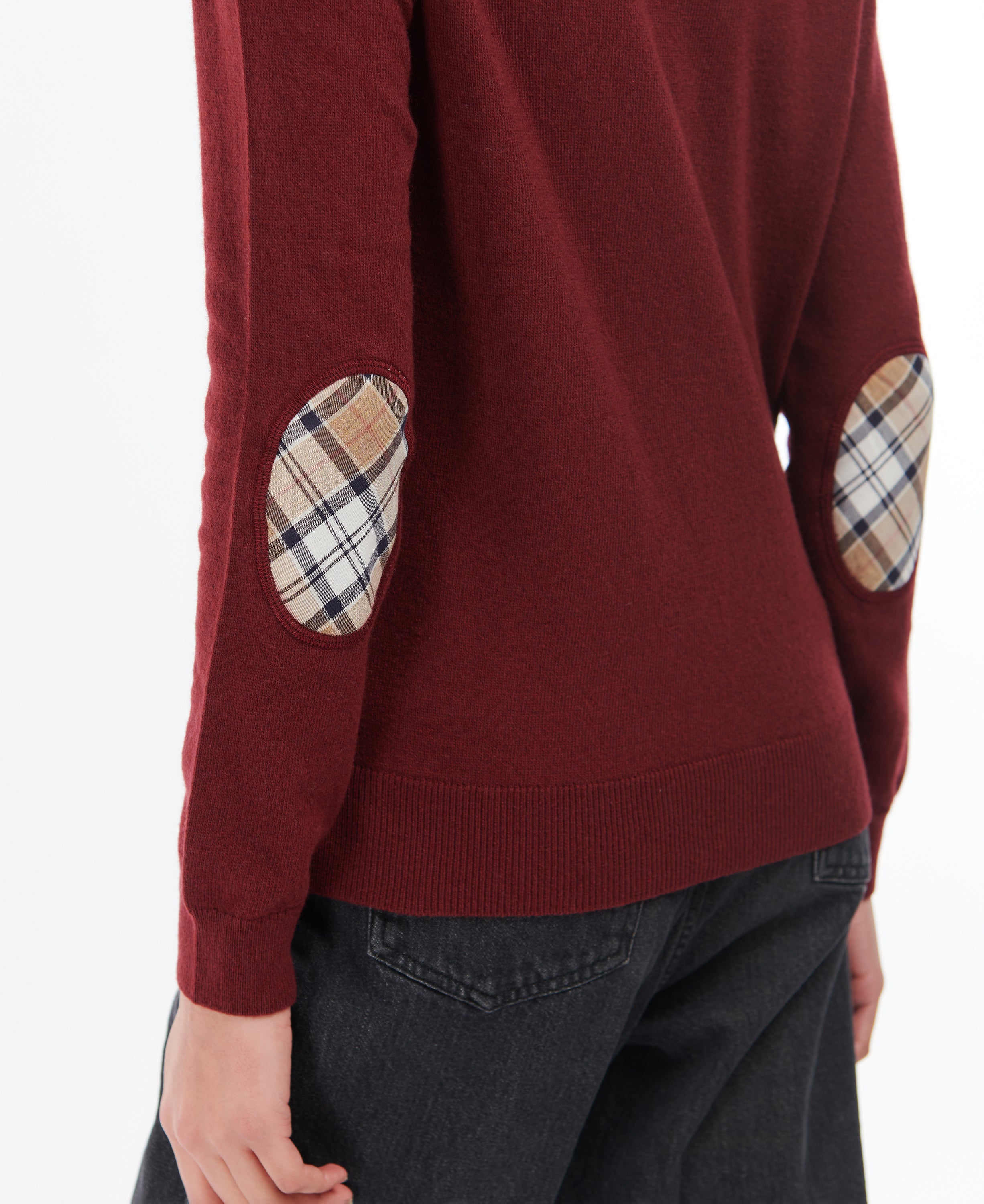 Barbour Pendle Roll Collar Sweater - Burgundy