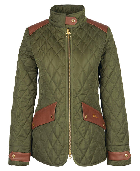 Barbour Premium Cavalry Quilted Jacket - Olive/Ancient