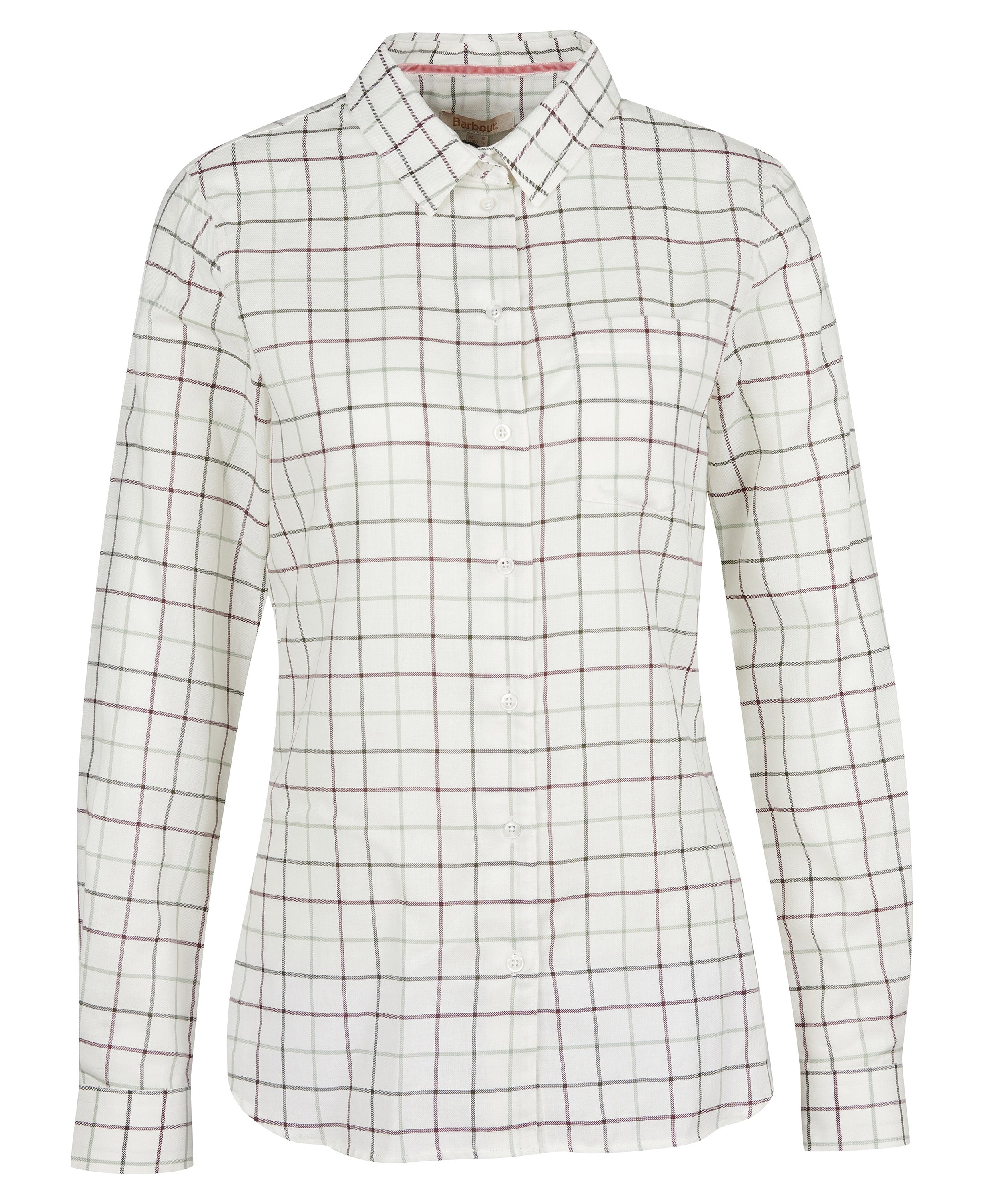 Barbour Triplebar Shirt - Cloud/Winter Green