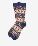Barbour Robin Fairisle Socks - Navy