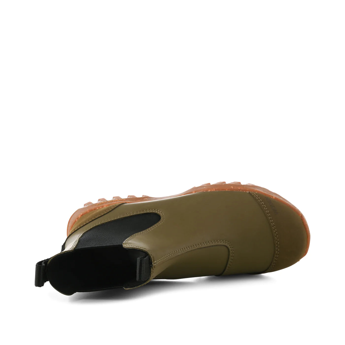 Woden Magda Track Waterproof - Dark Olive/Gum