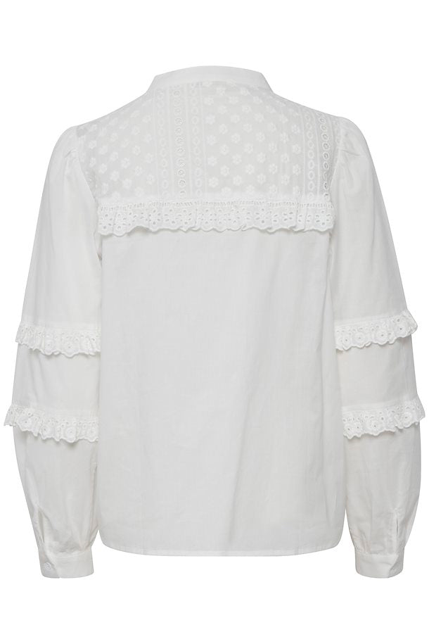 Pulz Brigitta Blouse - Blanc