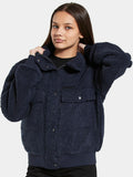 Didriksons Edla Girls Full Zip- Navy
