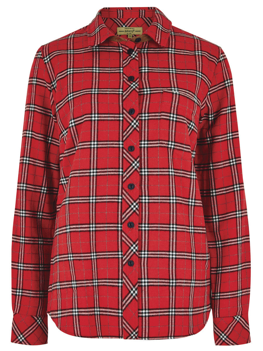 Dubarry Japonica Hunting Check Shirt - Cardinal