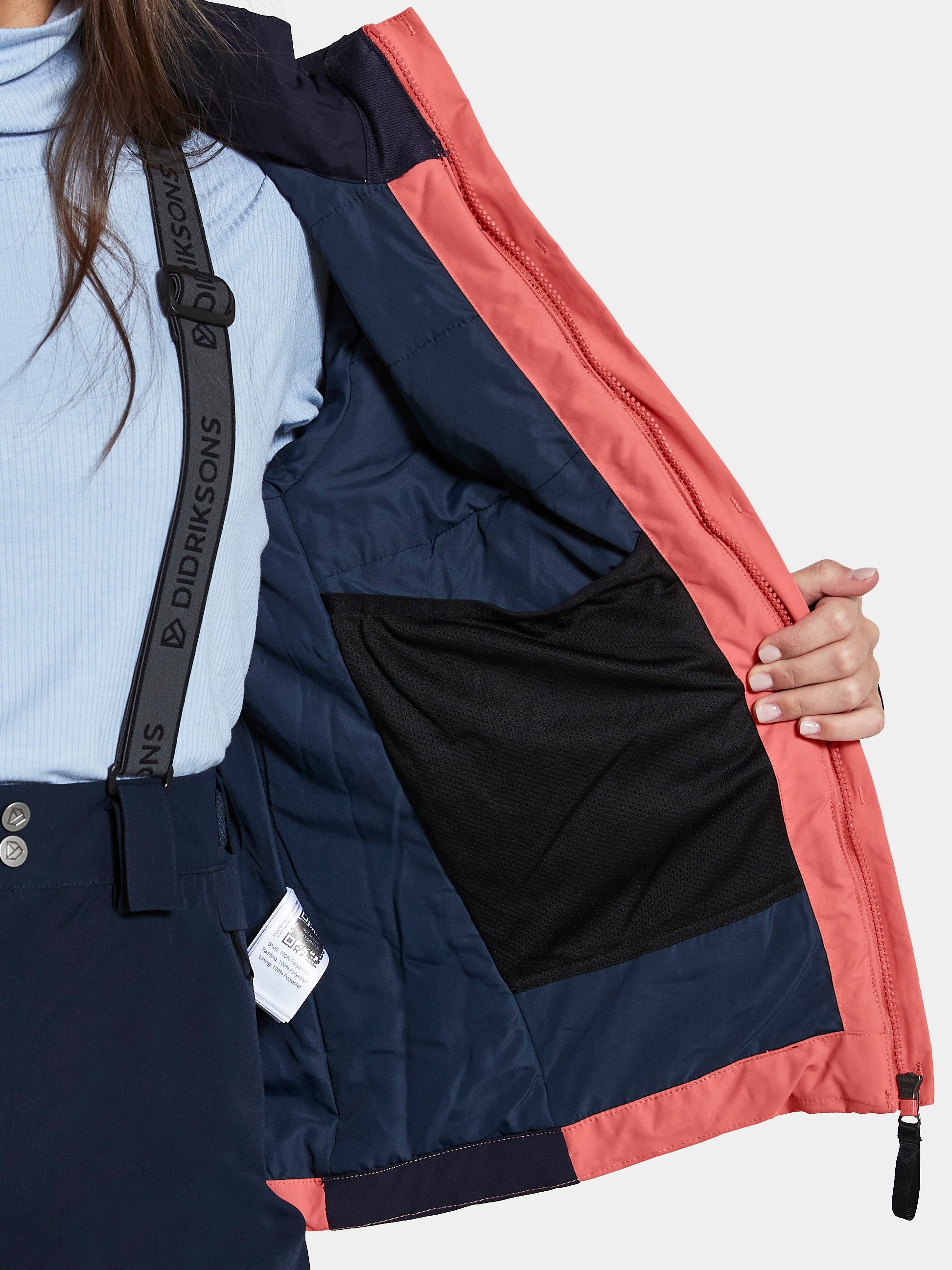 Didriksons Leja Girls Jacket - Peach Rose