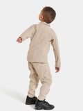 Didriksons Monte Kids' Full-Zip - Clay Beige