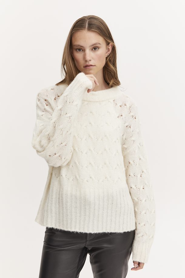 Pulz Astrid Pattern Pullover - Turtledove