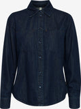 Pulz Lova Shirt - Dark Blue Denim