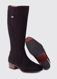 Dubarry Downpatrick Knee High Boot - Black Suede