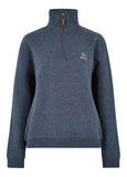 Dubarry Castlemartyr Women's Quarter Zip Sweatshirt - Denim