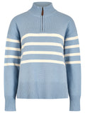 Dubarry Fonthill Women’s Zip Neck Sweater - Dusty Blue