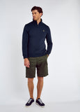 Dubarry Boyce Men’s Zip Neck Sweater - Navy
