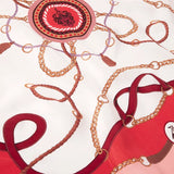 Hicks & Brown The Melford Silk Scarf in Pink