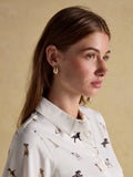 Joules X Eleanor Tomlinson Jersey Shirt - Cream Dogs