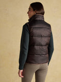 Joules Reversible Fur Gilet - Brown/Cream