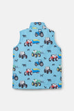 Lighthouse Alex Boys Gilet - Tractor Print