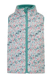Lighthouse Amber Reversible Gilet - Teal Floral
