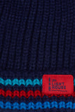 Lighthouse Bobbie Hat - Navy/Red/Blue Stripes