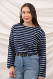 Lighthouse Ladies Causeway II Top - Navy Cream/Sage Str