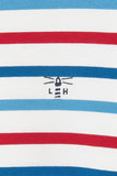 Lighthouse Ladies Causeway Top - Red Teal Stripe