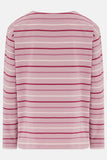 Lighthouse Causeway Top - Wild Rose Pink Berry Stripe