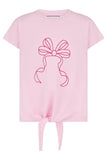 Lighthouse Causeway Tie Top - Pink Bow
