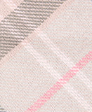 Barbour Reflective Tartan Dog Lead - Taupe/Pink Tartan