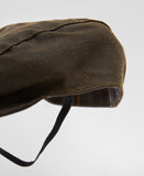 Barbour Dog Wax Flat Cap - Olive