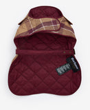 Barbour Tartan Dog Coat - Muted Cabernet