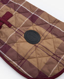 Barbour Tartan Dog Coat - Muted Cabernet