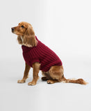 barbour saltburn dog jumper biking red