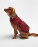 Barbour Dog Bone Quilted Dog Coat - Cranberry