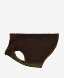 Barbour Reversible Quilt/Borg Fleece Dog Coat - Olive/Brown