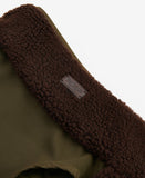 Barbour Reversible Quilt/Borg Fleece Dog Coat - Olive/Brown