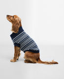 Barbour Marlow Fair Isle Dog Jumper - Navy