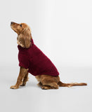 Barbour Brindle Fleece Dog Jumper - Red