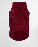 Barbour Brindle Fleece Dog Jumper - Red