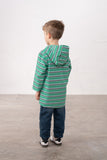 Lighthouse Ethan Boys Coat - Sea Green Stripe