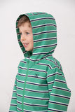 Lighthouse Ethan Boys Coat - Sea Green Stripe