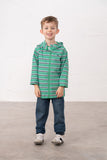 Lighthouse Ethan Boys Coat - Sea Green Stripe