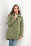 Lighthouse Eva Long Ladies Coat - Olive