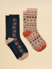 Joules Everyday - Tan Fairisle