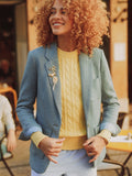 Joules Albury Tweed Blazer - Blue