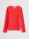 Seasalt Gorse Lane Rib Top - Tomato