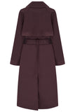 Lighthouse Harper Trench Coat - Damson