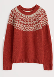 Port Kinnis Jumper Merino - Wag Tail Red Sail Birch Mix